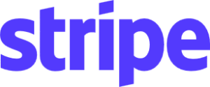A purple word mark logo for stripe with all letters in lowercase.